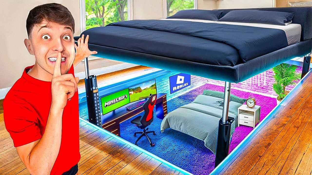Ich baue 7 GEHEIME GAMING ZIMMER die du NIEMALS FINDEST! 😱