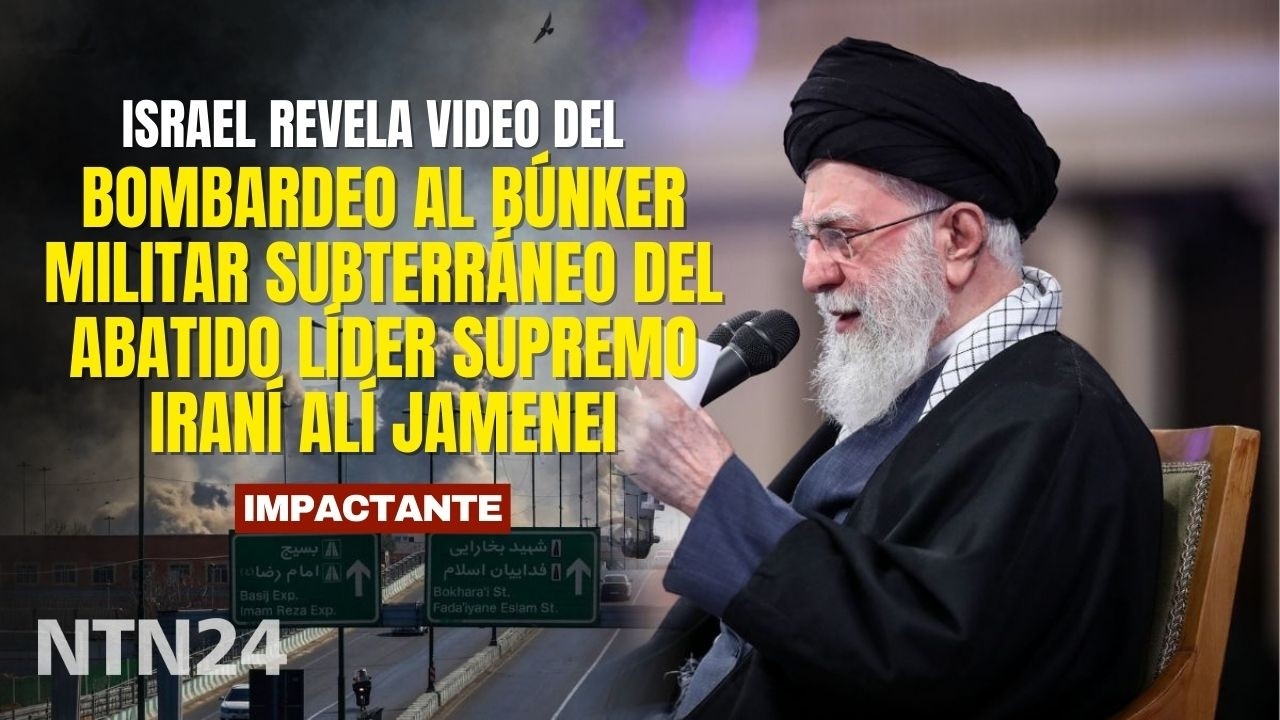 Impresionante video del bombardeo al búnker militar subterráneo del abatido líder supremo Jamenei