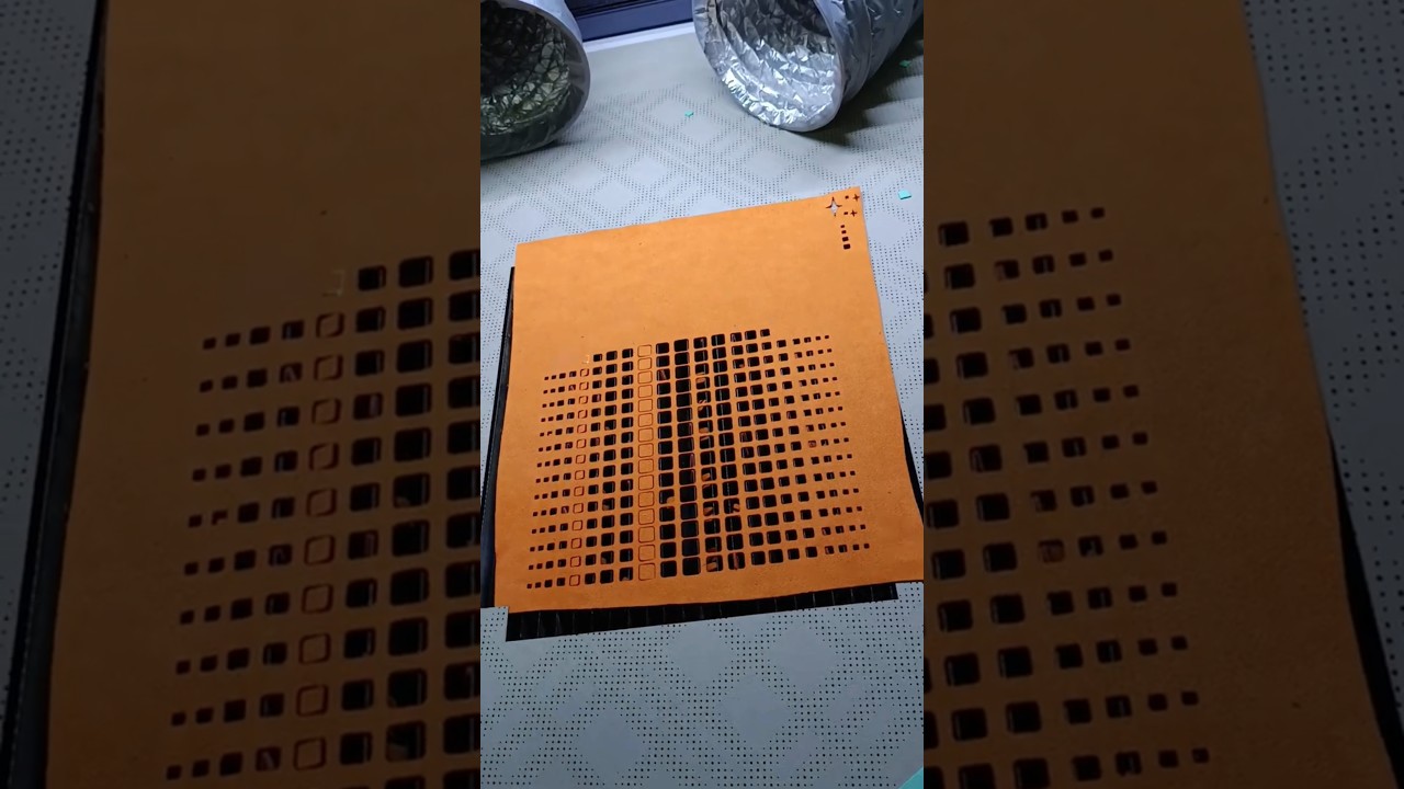 Can laser cut small holes of different sizes in leather? YES! 