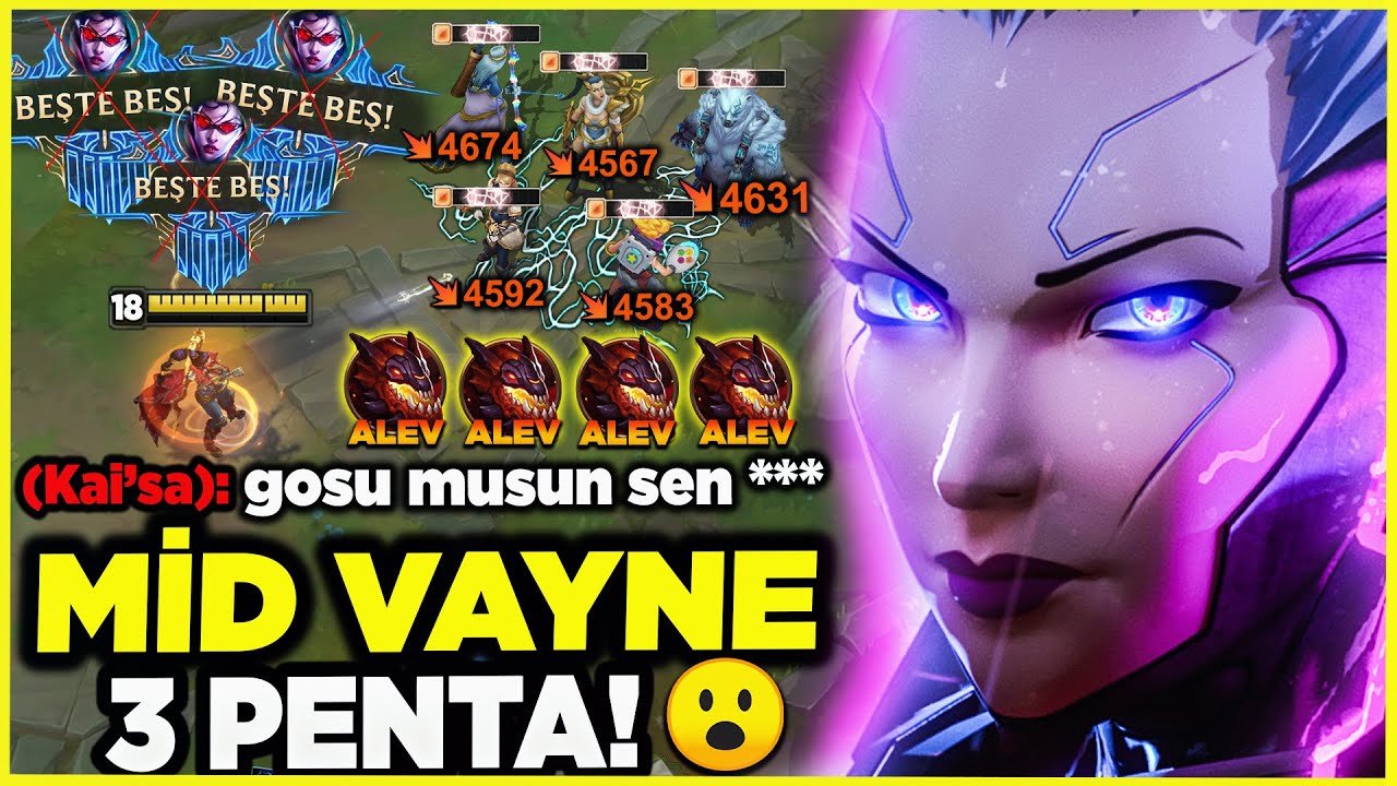 1 MAÇTA 3 PENTA ATIYORDUM !! 4 ALEV EJDERLİ MİD VAYNE !!