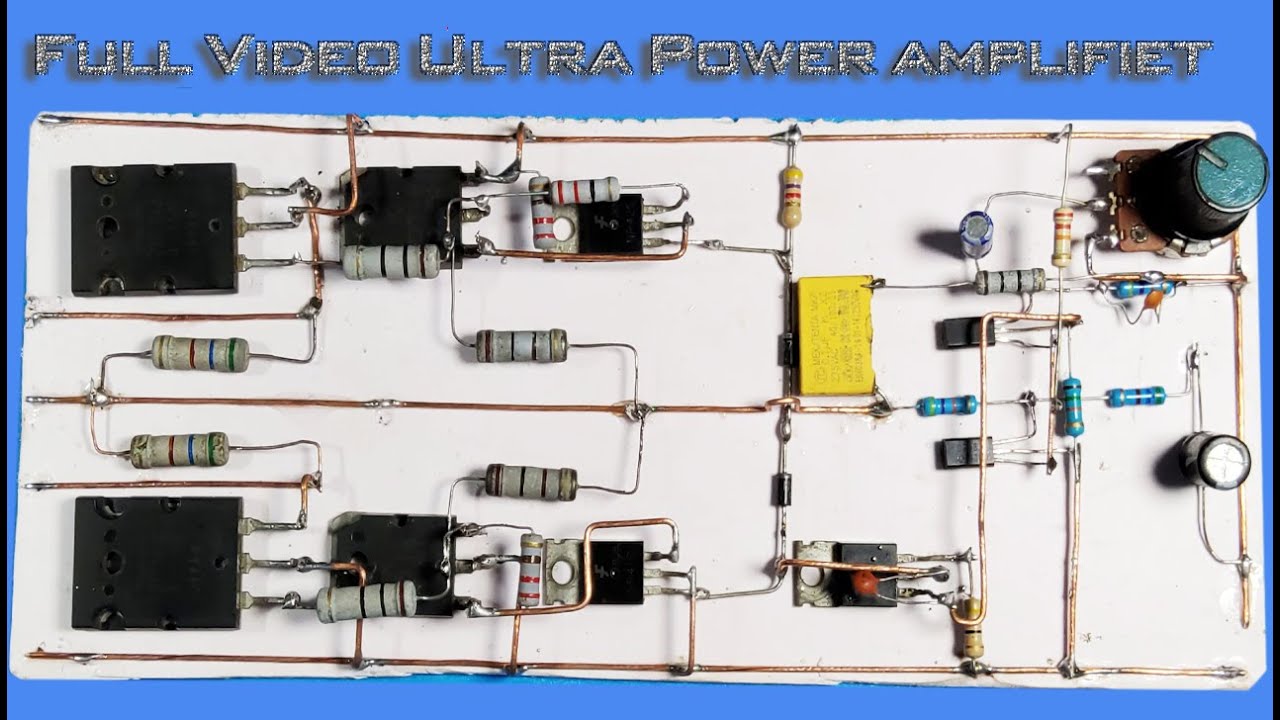 Full video Ultra Bass Amplifier 3000W with Transistor, Powerful Amplifier 3000W