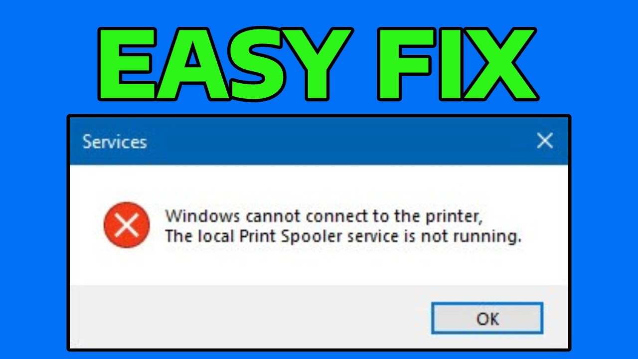 How To Fix Print Spooler Service is Not Running Error in Windows