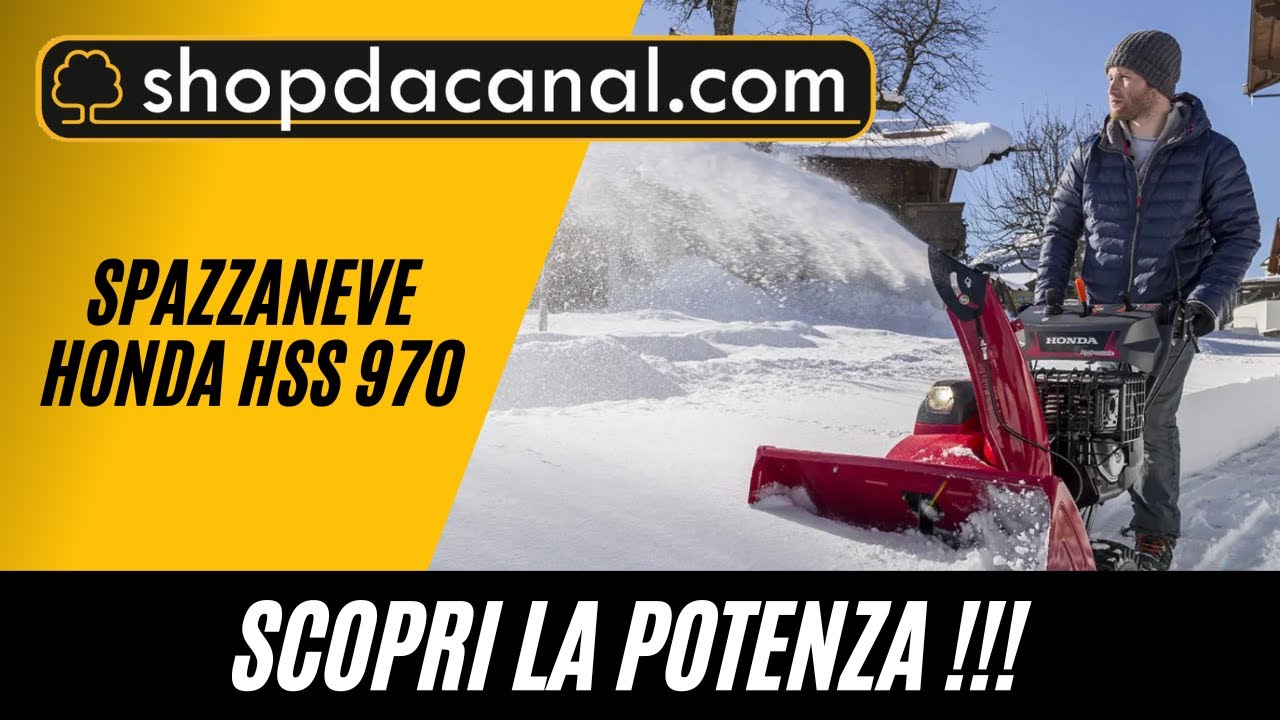 Spazzaneve Honda HSS 970 AET: Potenza e Efficienza per un Inverno Senza Pensieri!