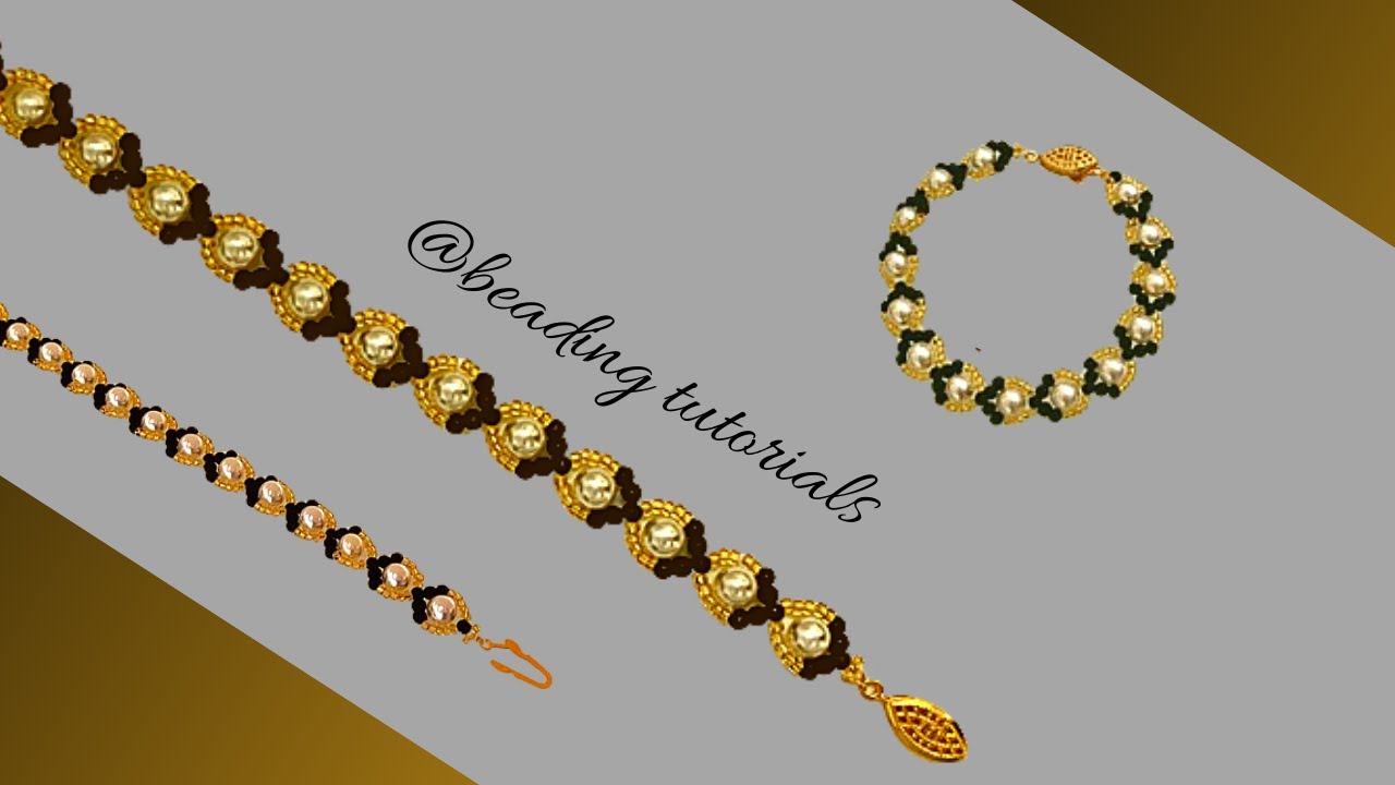 gorgeous bracelet design. bracelet making. beading tutorial for beginners