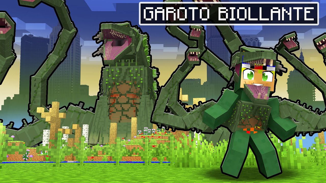 JOGANDO como um GAROTO BIOLLANTE no Minecraft