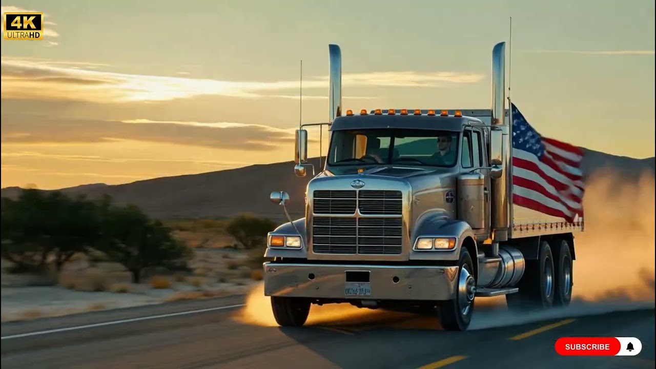 Midnight Freight Dreams – Rhythm of the Road 🌙🔥 #TruckVibes #NightHaul #DieselSoul #OpenRoad