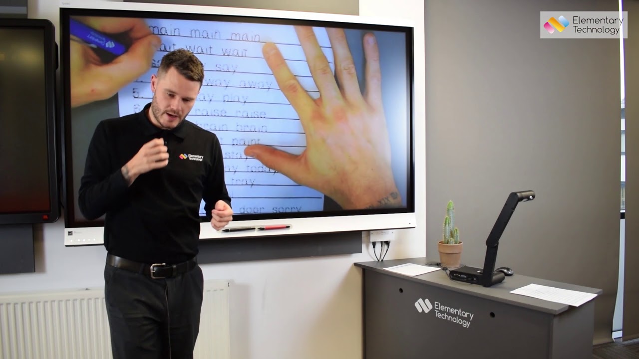 Improve pupils' handwriting using an Aver classroom visualiser!
