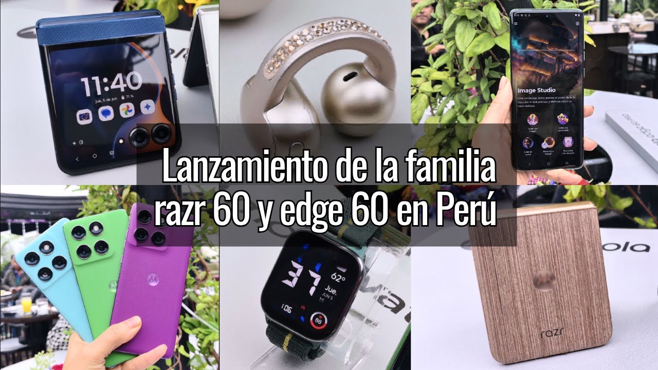 Los nuevos razr 60 y edge 60 llegan al Perú