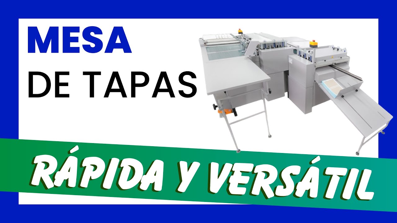 📙 Mesa de tapas SEMIAUTOMÁTICA para producir estuches de tapa dura!