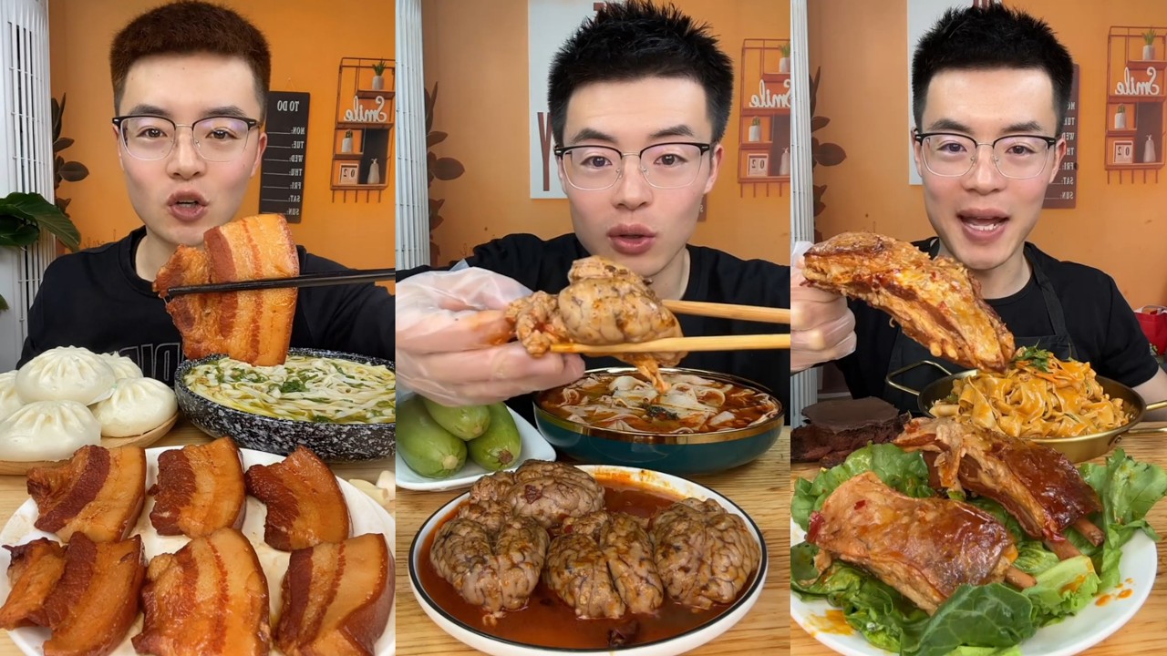 【ASMR】【MUKBANG】東坡肉 BRAISED PORK BELLY | EATING SHOW |CHINESE MUKBANG |食べ |吃播 FANG ASMR #咀嚼音 #226