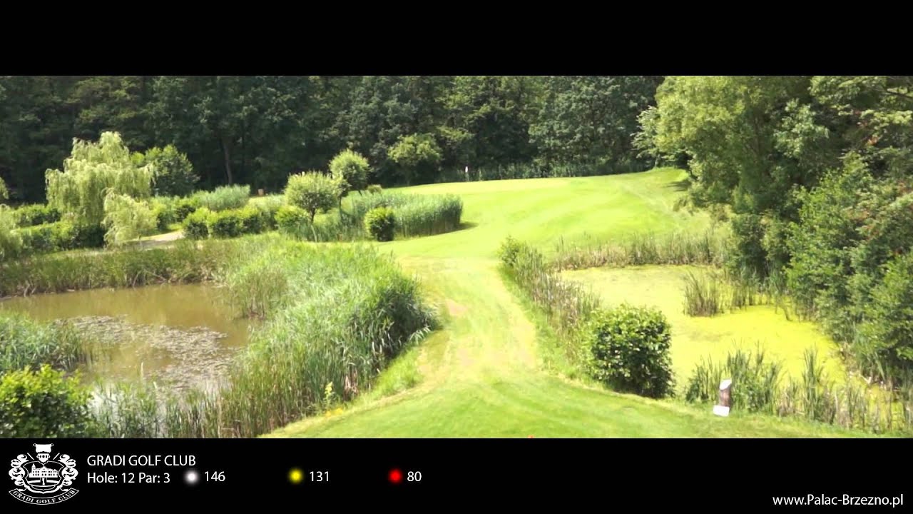 Gradi Golf Club dołek hole 12 Pałac Brzeźno