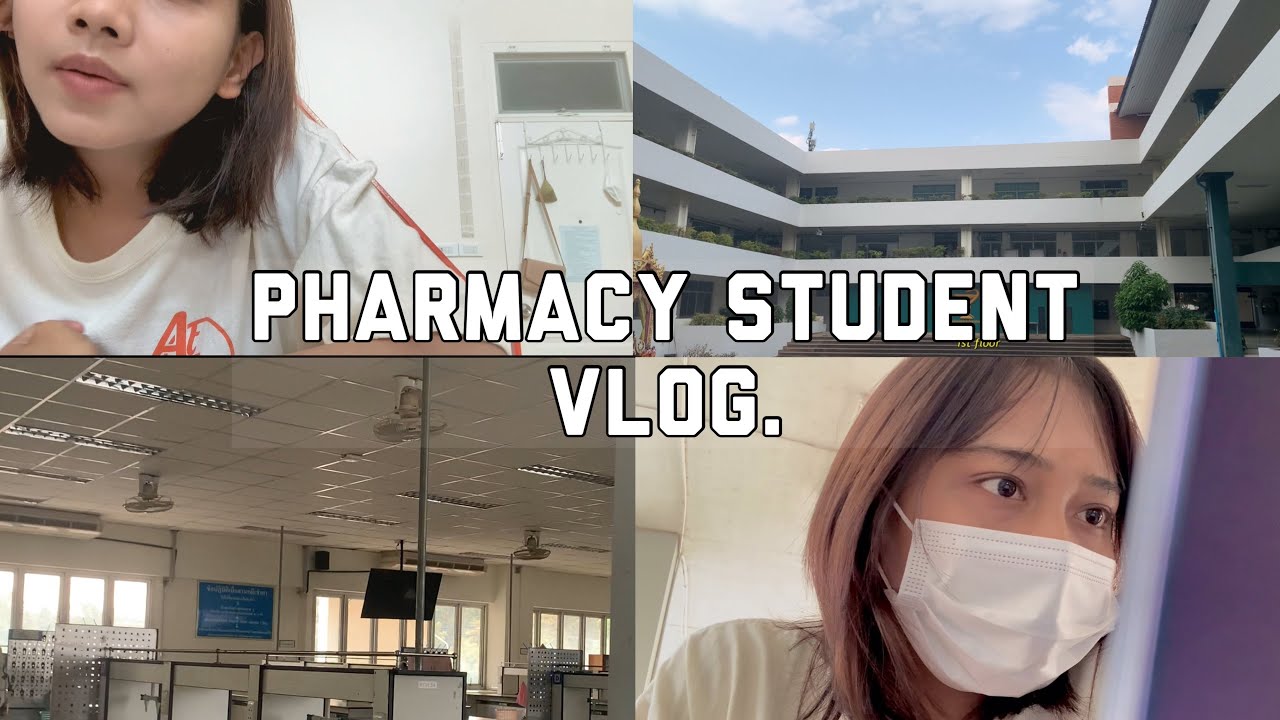 Pharmacy student vlog| Saturday vlog, ทำงาน, พาทัวร์คณะเภสัชศาสตร์ มหาวิทยาลัยมหาสารคาม 🏢#prnjr