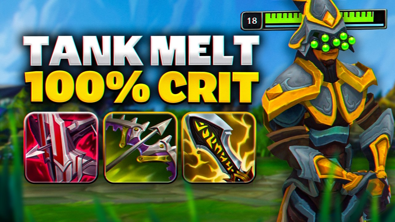 FULL CRIT MASTER YI 1v9 TANK SHREDDER BUILD TOP LANE