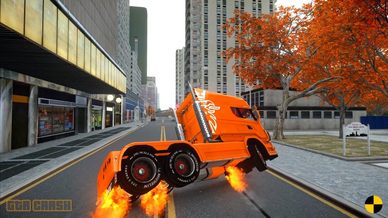 GTA 4 CRASH TESTING REAL CAR 761