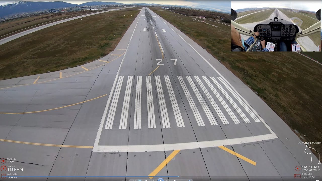 Sofia Airport Low Pass