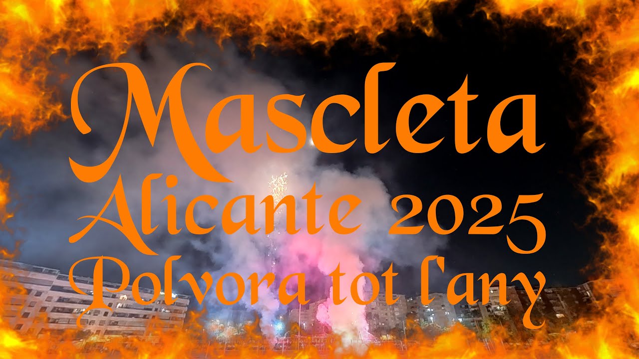 Mascletà nocturna  04.10.2025 Alicante Pòlvora tot l'any