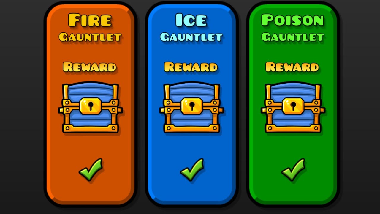 Geometry Dash - All 2.1 gauntlet rewards