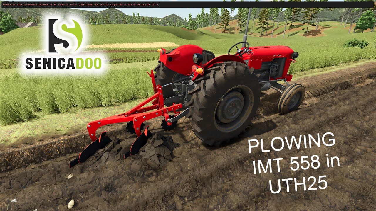 FS25: Plowing UTH25 with IMT 558