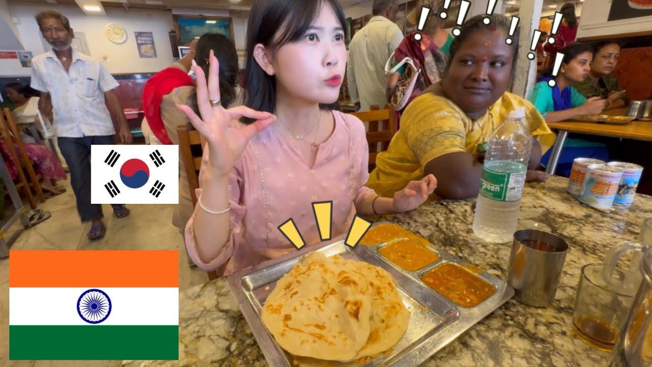 Korean girl addicted to south Indian food in Kerala 🇮🇳🇰🇷