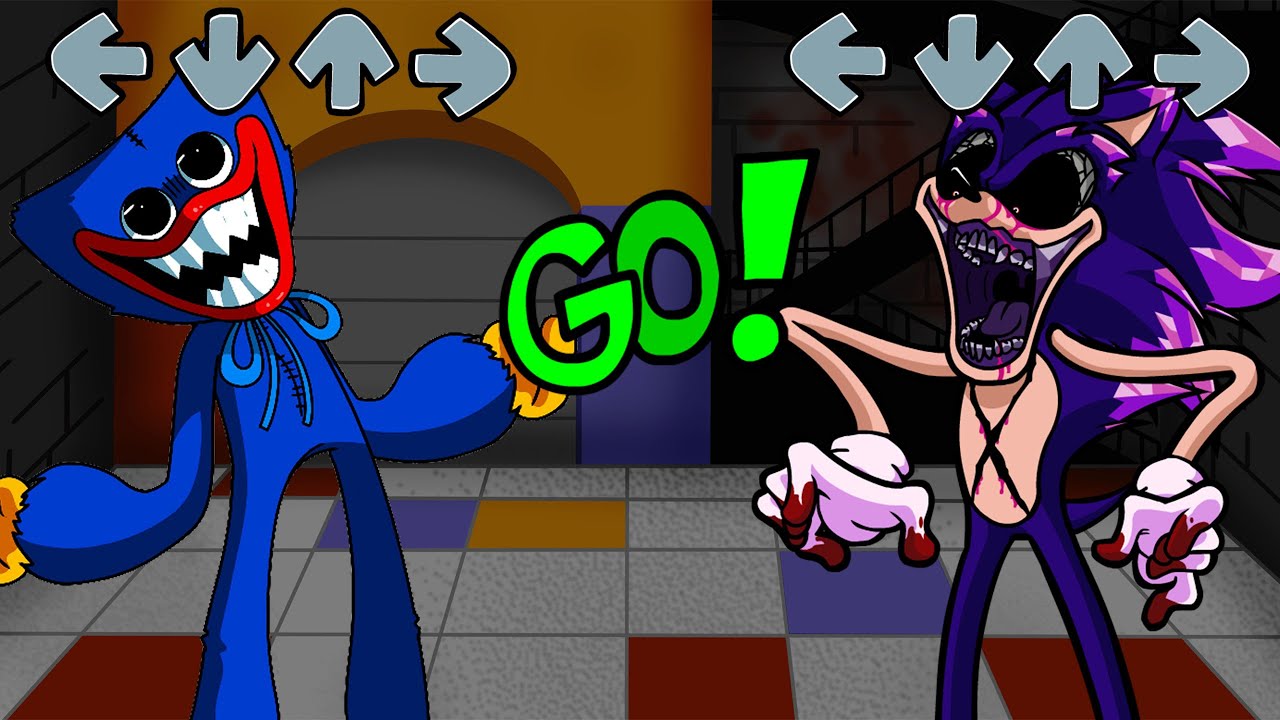 FNF - Huggy Wuggy VS Sonic.Exe // Playtime Song