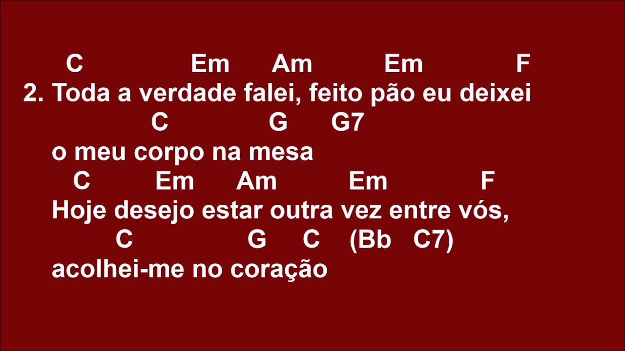 [COMUNHÃO] 848 - A QUEM IREMOS NÓS?