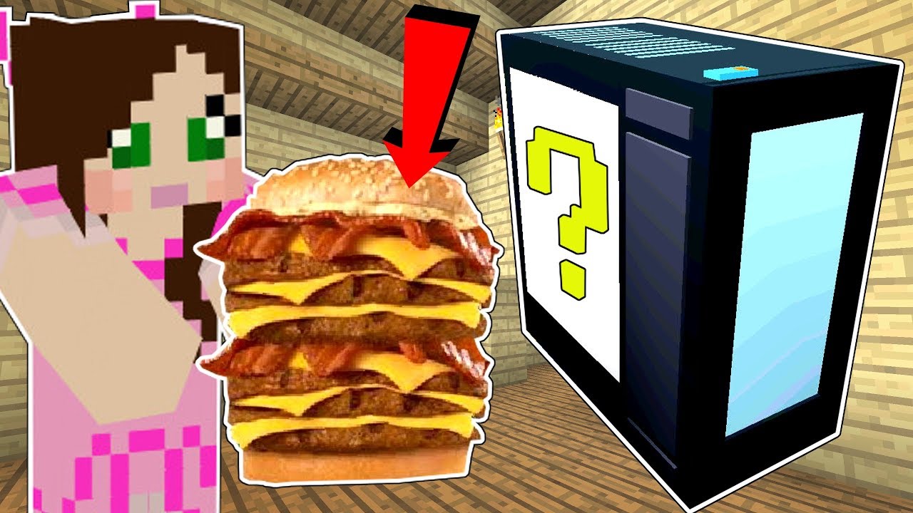 Minecraft: COMPUTER LUCKY BLOCK!!! (INTERNET, BIG BURGERS, & MORE!) Mod Showcase