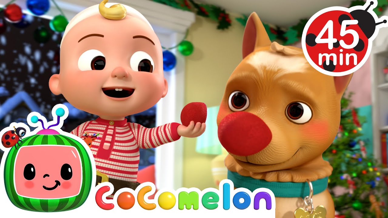Santa JJ and Red Nose Bingo! | Christmas Songs for Kids | CoComelon | Moonbug Christmas Kids!