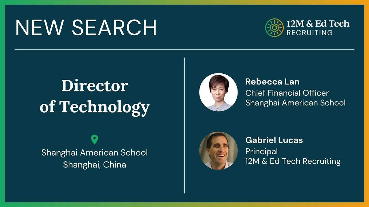 New Search - Interview with the CFO at Shanghai American School