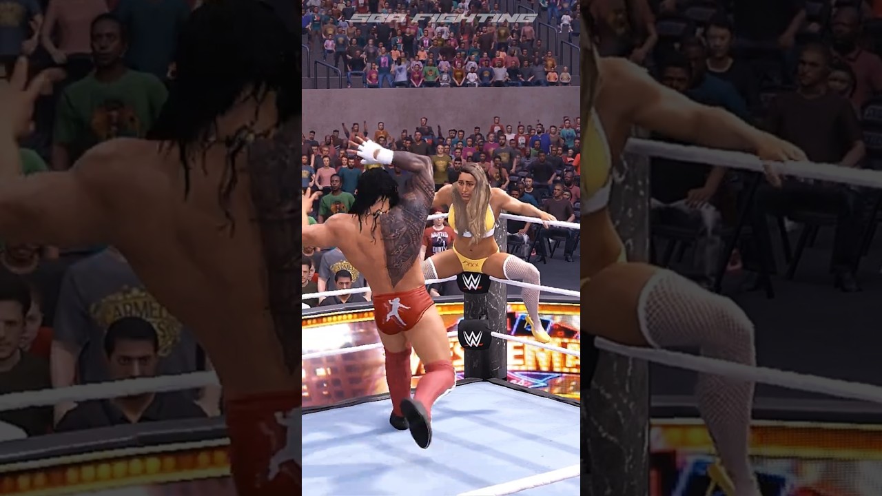🔥Rhea Ripley vs Roman Reigns🔥 Part 3 #sbafighting #wwe2k25 #wwe #shorts