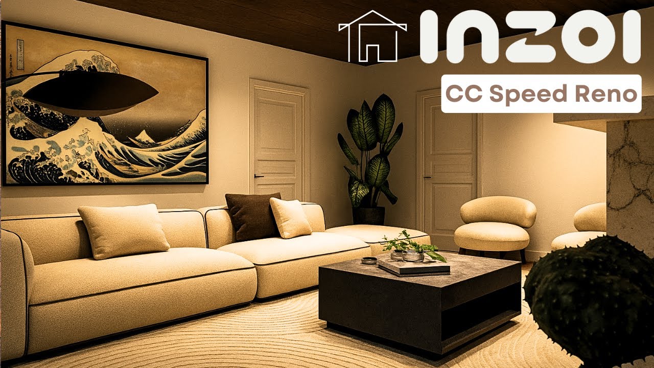 Renovating an Inzoi Apartment Only Using Custom Content!?| Inzoi Speed Build [CC]