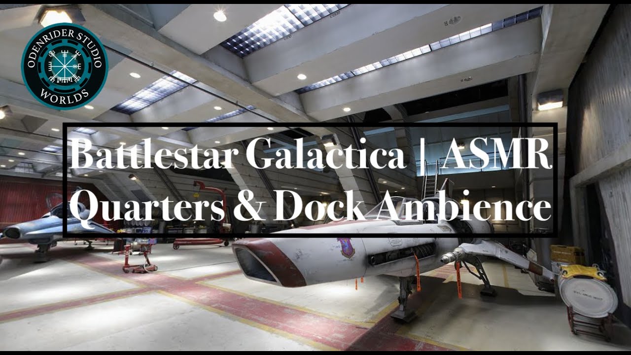 Battlestar Galactica ASMR | Quarters & SpaceDock | Onboard Ambience, Spaceship Whitenoise Soundscape