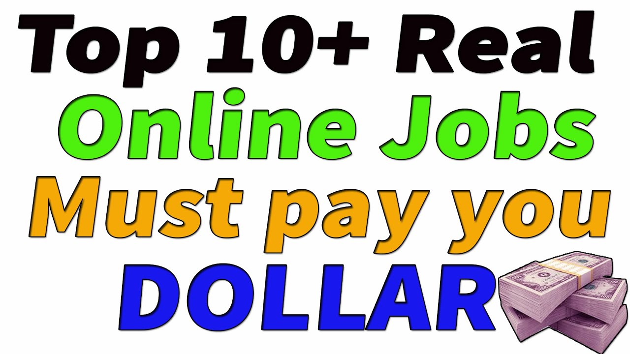 Top 10+ Real Online Jobs List for Earning-2020