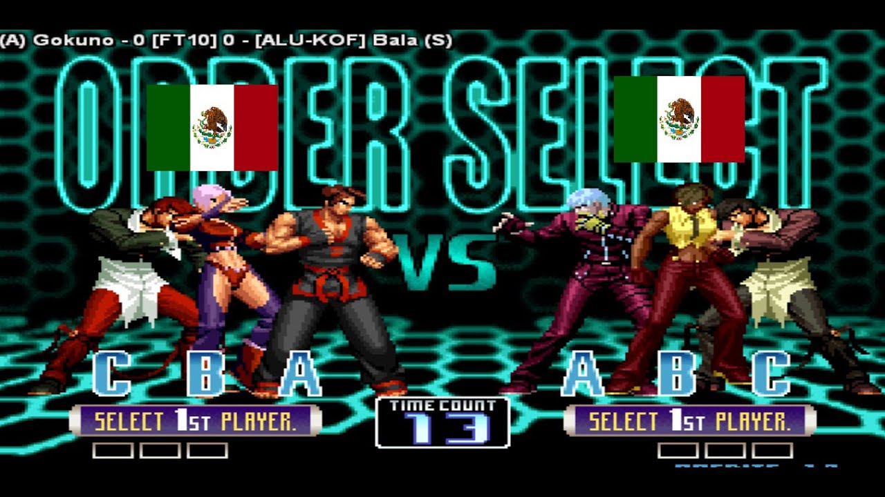 El Jugador Mejor Rankiado del fightcade 2 en el kof 2002 BALA de México 