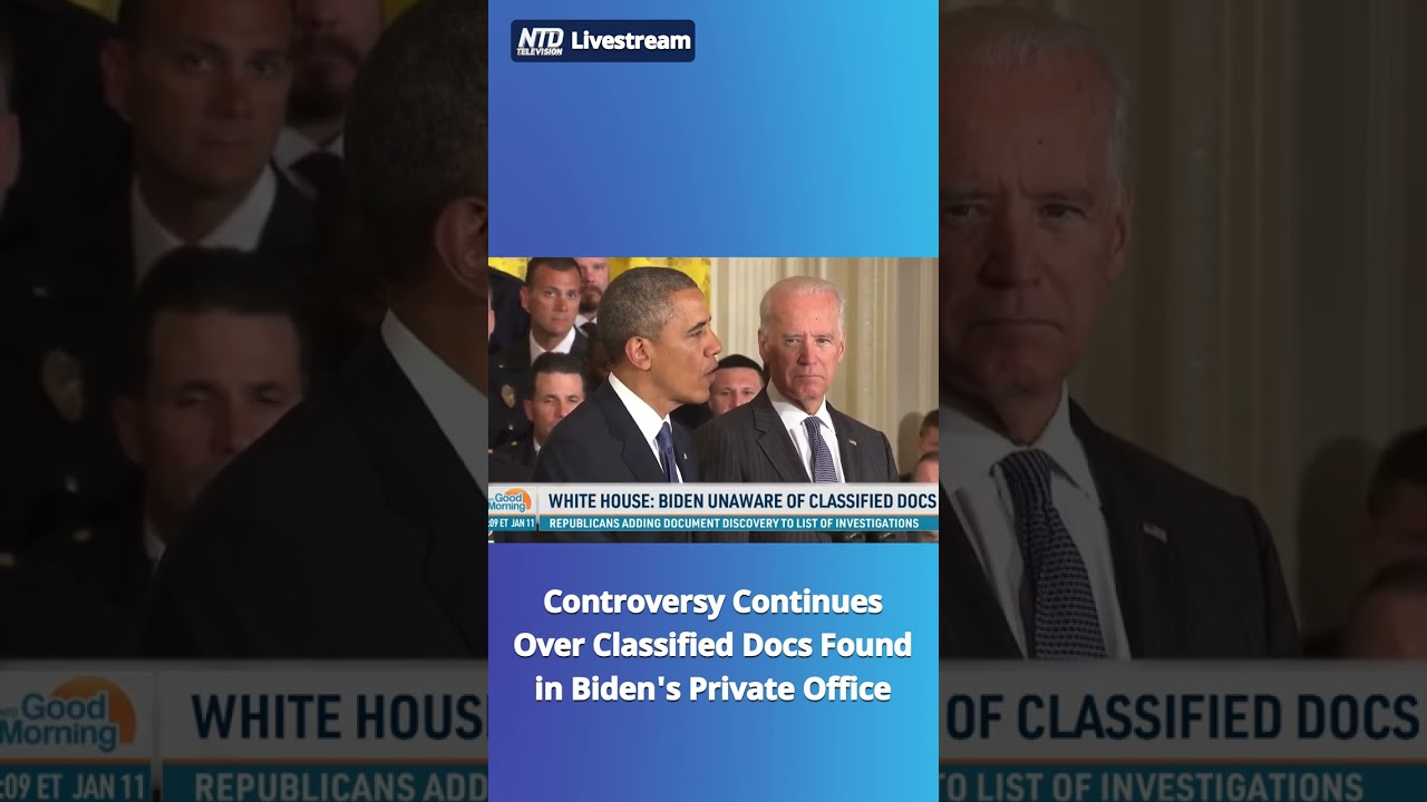 #Biden Says He Was Unaware of Classified Documents Brought to His Private Office - NTD Good Morning