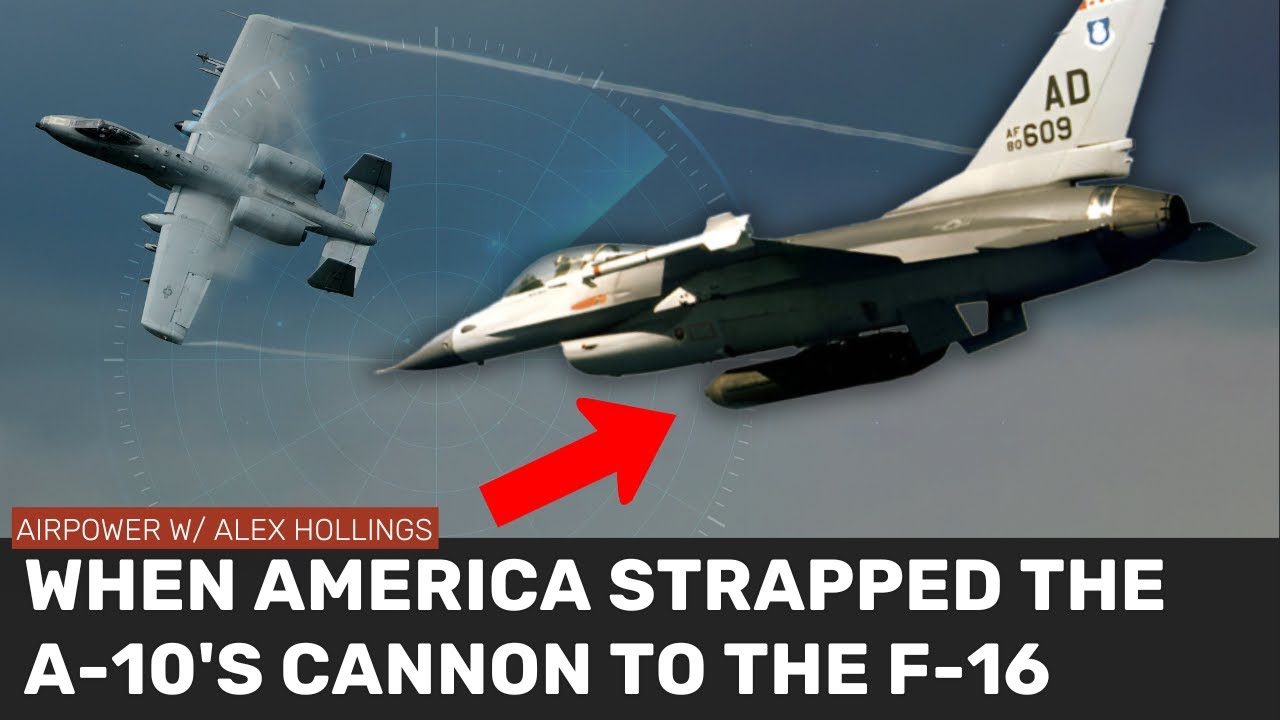 US F-16s actually saw combat carrying the A-10's massive cannon