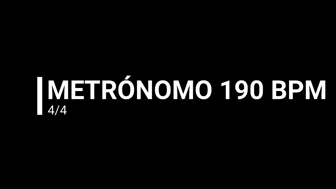 METR&Oacute;NOMO 190 BPM 4/4