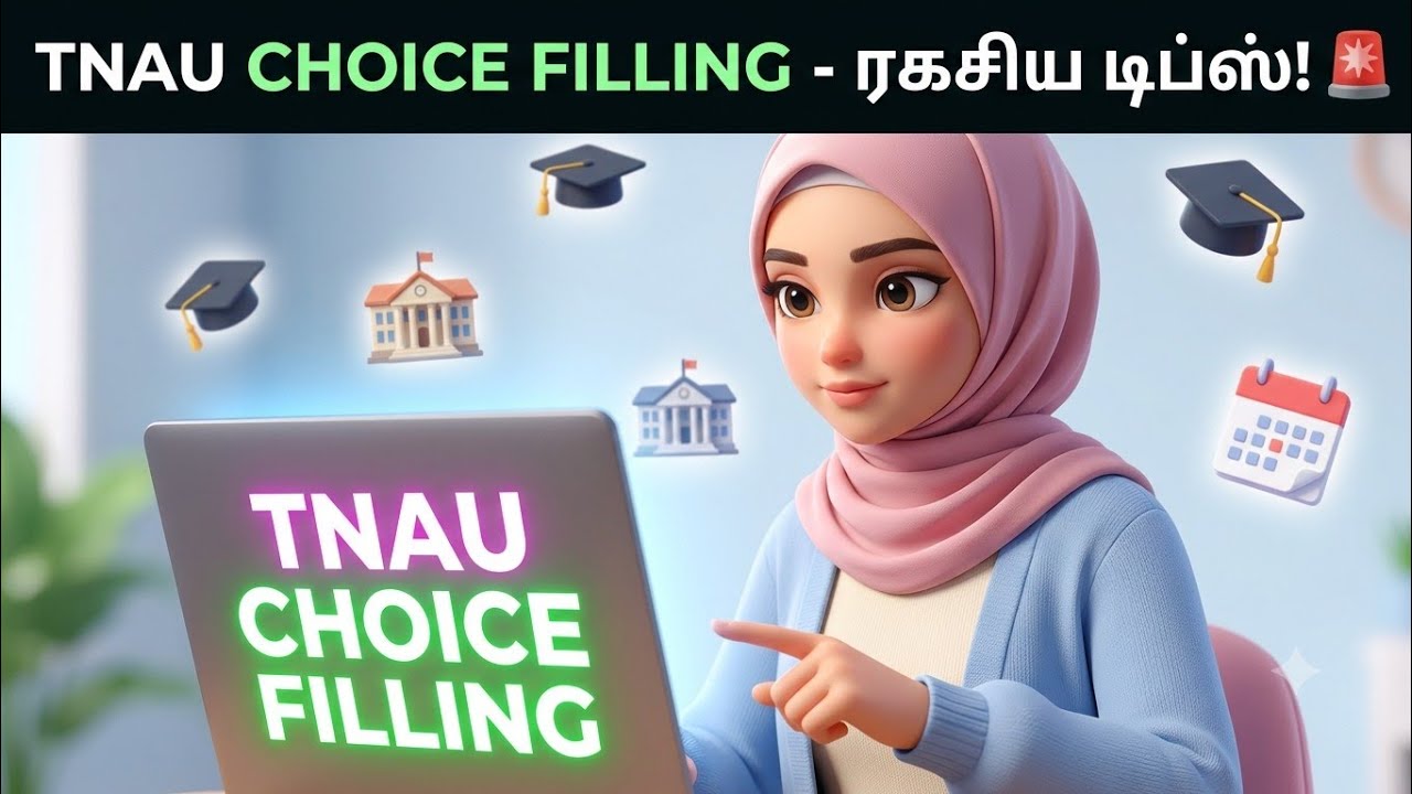 TNAU Counselling 2026 Complete Guide 🌱 | Choice Filling, ₹3000 Fee, Locking, Verification All Steps
