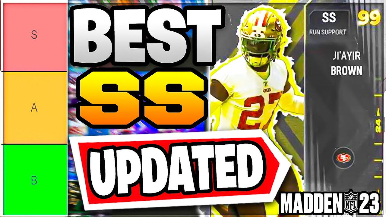 Ranking THE BEST STRONG SAFETIES in Madden 23 Ultimate Team