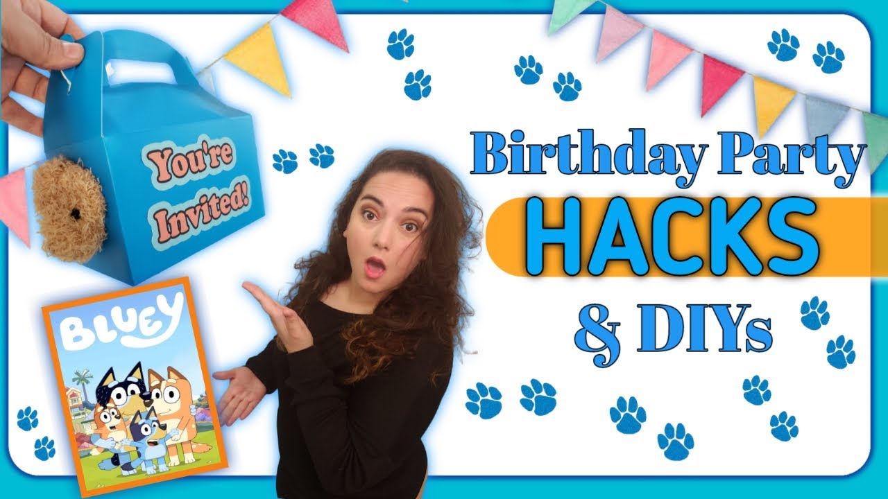DIY Hacks for Birthday Parties | Bluey Birthday Party Ideas | Dollar Tree DIY Games