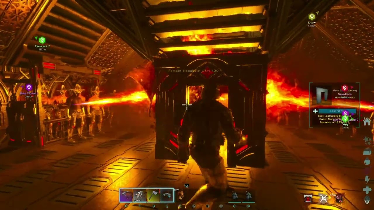 Fun way to kill neophyte , # ark survival ascended, lost colony , neophyte trap 
