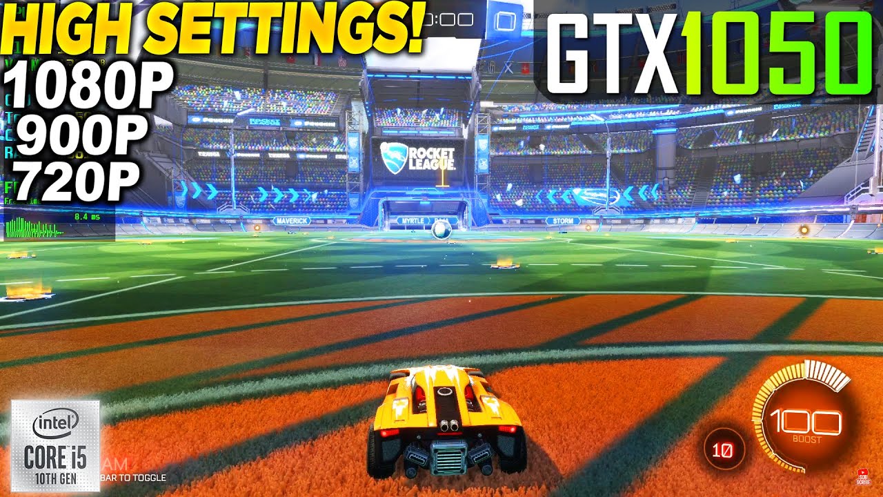 Rocket League GTX 1050 - 1080p 900p 720p High,