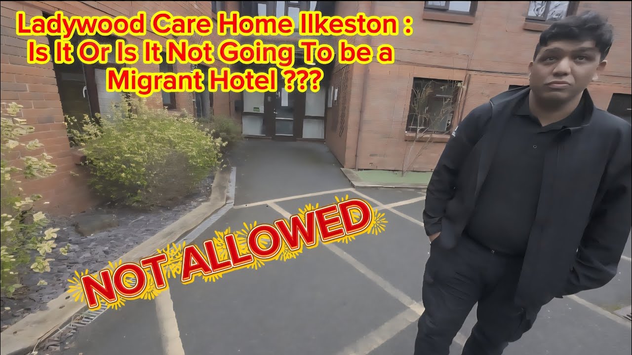 Ladywood Care Home Kirk Hallam Ilkeston : Is it going to be a migrant hotel ??? 4k Drone Footage 