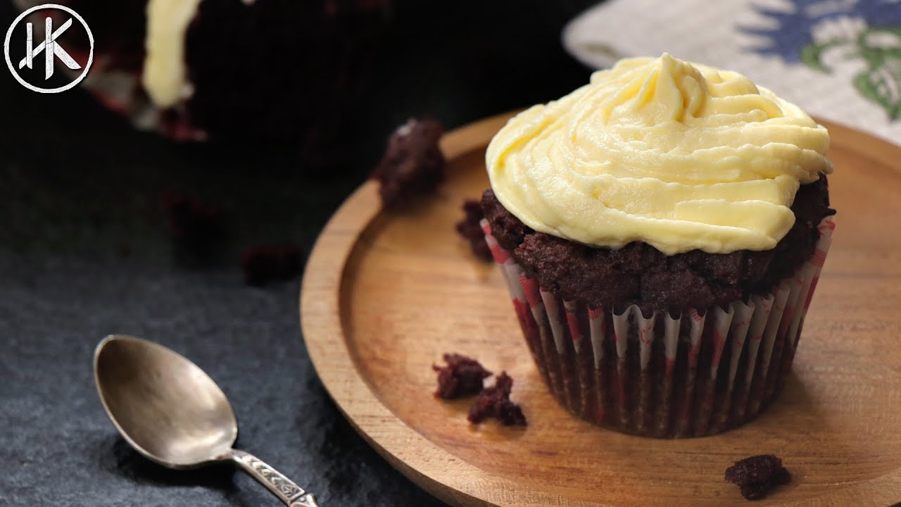 Keto Red Velvet Cupcakes with Cream Cheese Frosting | Keto Dessert Recipes | Headbanger's Kitchen