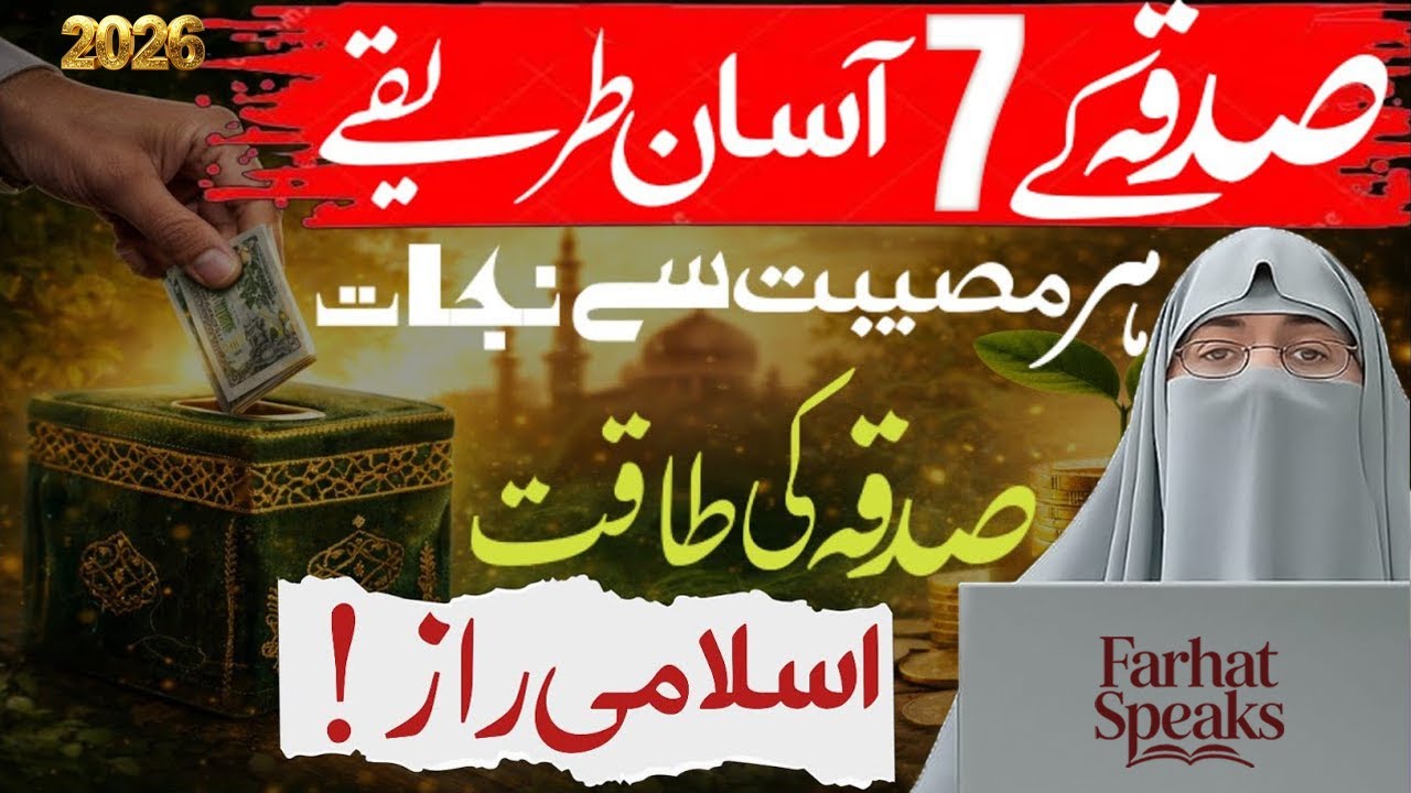 Sadqy Ky 7 Asan Treeky 😢| Har Museebat Say Nijaat Ka Powerful Raaz | Bayan by Farhat Hashmi 2026
