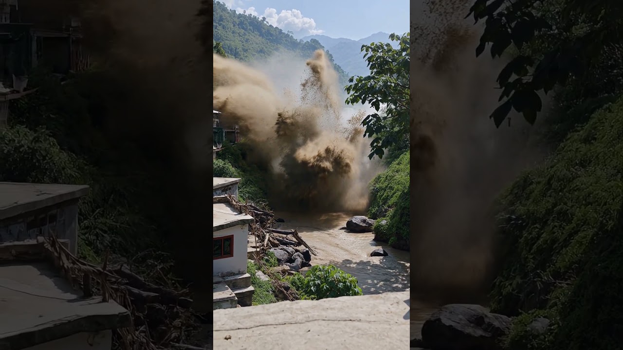Rasuwa Flood #flood #rasuwa