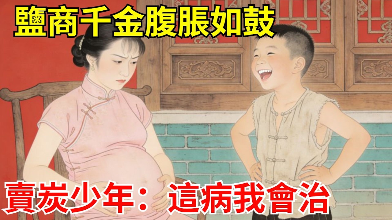 鹽商千金腹脹如鼓，太醫診為絕癥。全城藥鋪束手，誰知賣炭少年大笑：我知道了！隨後三碗草藥，藥到病除！#故事頻道#聽書#民間故事#說書#善有善報#爽文