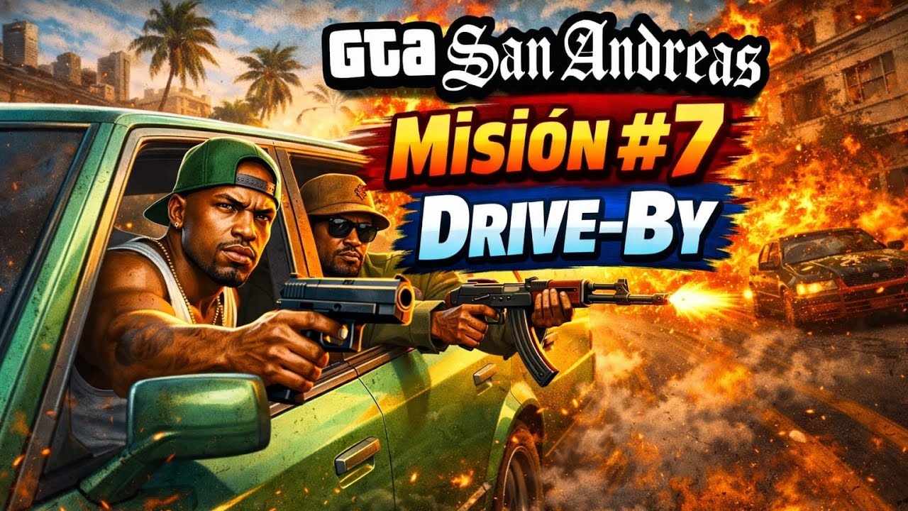 GTA SAN ANDREAS: Misión #7 Drive-By.