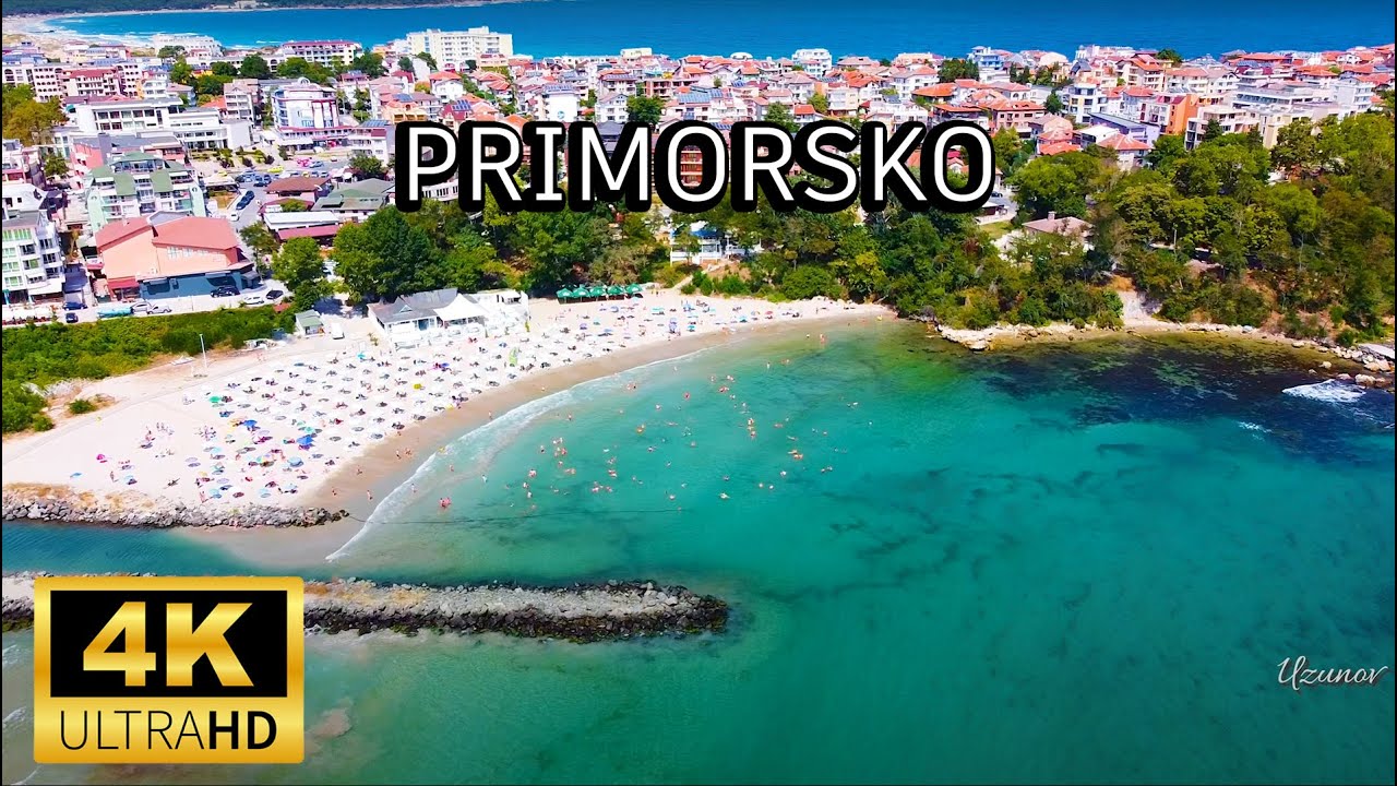 Primorsko, Bulgaria- Summer 2020 - 4K Drone Video