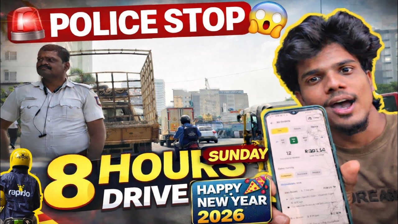 8 Hours Rapido Drive on Sunday 😲 | Police Stopped My Bike 🚨 | How Much I Earned?..