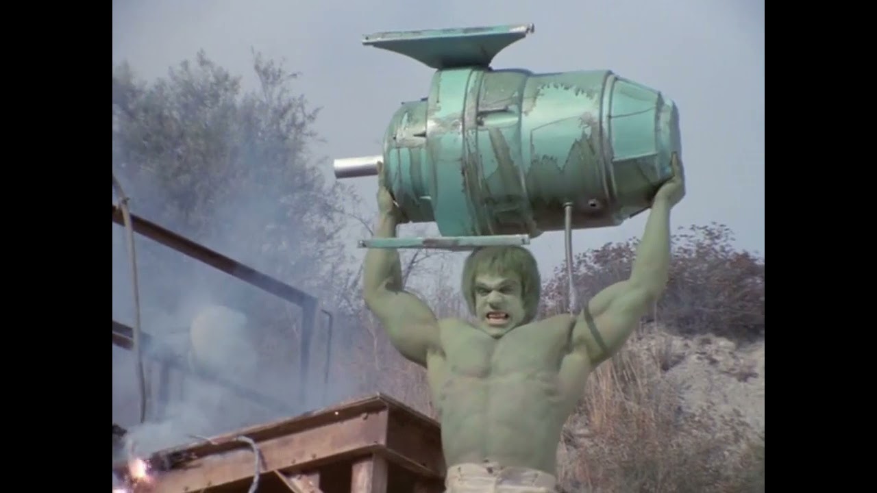 The Hulk Throwing Objects in 